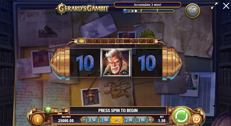 GERARD'S GAMBIT ทดลองเล่น PLAY’n GO เครดิตฟรี UFABET ฝาก ถอน