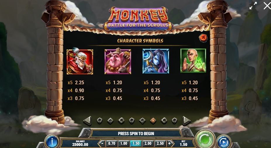 MONKEY BATTLE FOR THE SCROLLS ทดลองเล่น PLAY’n GO เครดิตฟรี UFABET ฟรีเครดิต