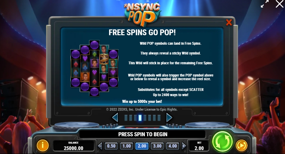 NSYNC POP ทดลองเล่น PLAY’n GO เครดิตฟรี UFABET ฝาก ถอน