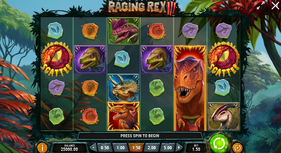 RAGING REX 3 ทดลองเล่น PLAY’n GO เครดิตฟรี UFABET ทางเข้า