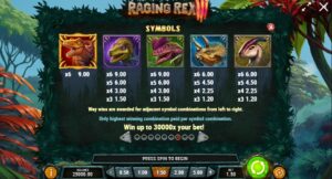 RAGING REX 3 ทดลองเล่น PLAY’n GO เครดิตฟรี UFABET ฝาก ถอน