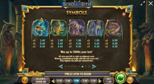 SCROLL OF SETH ทดลองเล่น PLAY’n GO เครดิตฟรี UFABET ฟรีเครดิต