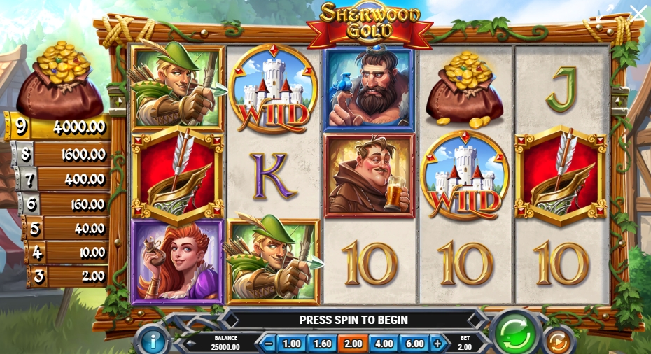 SHERWOOD GOLD ทดลองเล่น PLAY’n GO เครดิตฟรี UFABET ทางเข้า