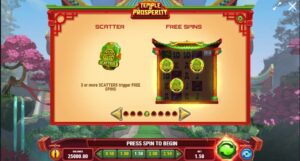 TEMPLE OF PROSPERITY ทดลองเล่น PLAY’n GO เครดิตฟรี UFABET เว็บตรง