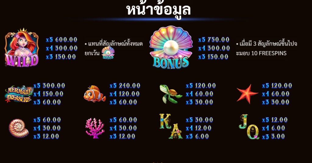 Mermaid Treasure fastspin ufabet36 vip ฝาก ถอน